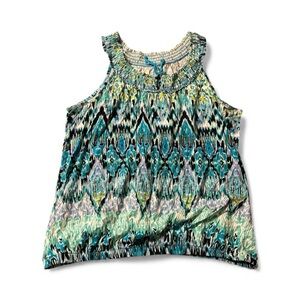Sleeveless Patterned Top